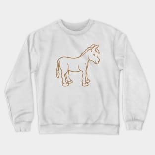 Cute donkey mule Crewneck Sweatshirt